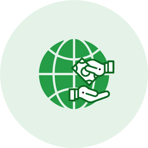 Dashboard showing a completed payout